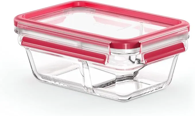 Emsa Clip&Close Hermético de Cristal rectangular