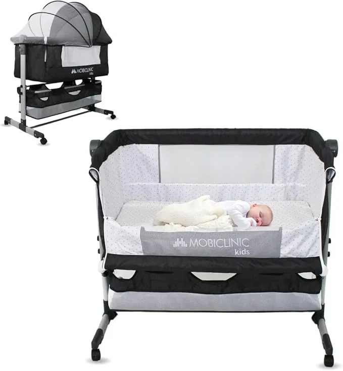 Mobiclinic Cuna 3 en 1 Night Negra con Accesorios Incluidos