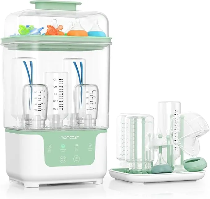 Momcozy Esterilizador y Secador Eléctrico Ultrarrápido para 6 Biberones