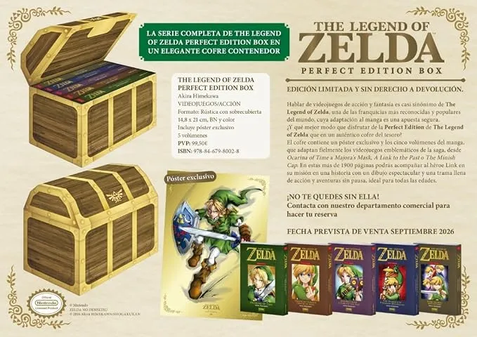 Manga Zelda Perfect Edition Box Edición Limitada Merchandising