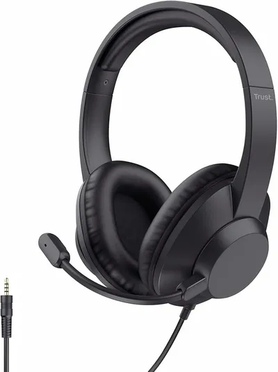 Trust Ayda MAX Auriculares con Cable 3.5mm Over Ear con Micrófono