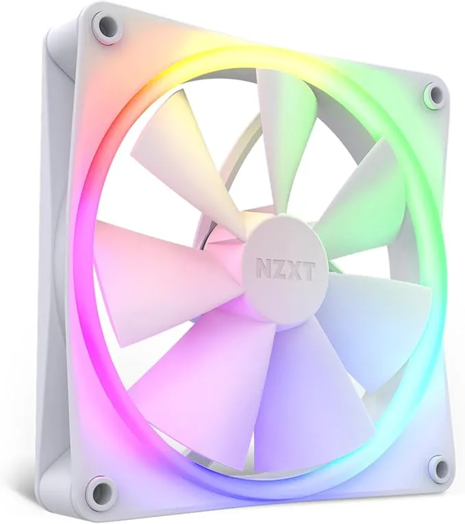 NZXT F140 RGB - Ventilador PC RGB PWM 140mm - Blanco