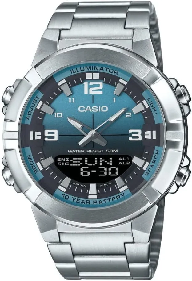 Reloj Casio AMW870DA2A2VDF Analógico-Digital Hombre Correa Acero