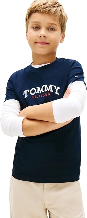 Tommy Hilfiger Camiseta de Manga Corta Chicos Monogram Graphic