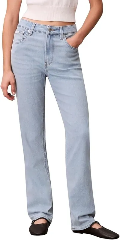 Vaqueros para Mujer CALVIN KLEIN High Rise Blue Rain Straight Fit