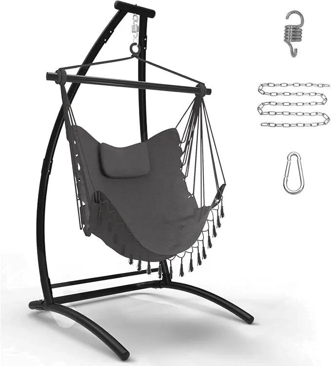 Soporte Colgante Tipo C para Columpio o Hamaca - Estructura Resistente hasta 150 kg