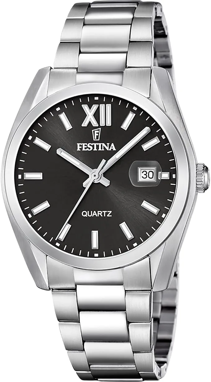 Reloj Festina Hombre Analógico de Acero Inoxidable Plateado