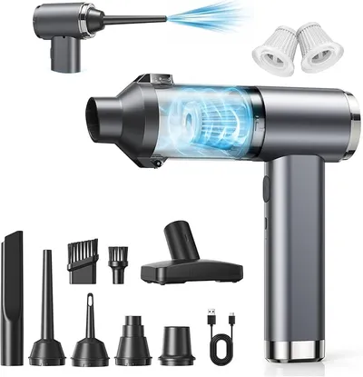 GARAID Aspiradora de Mano 4en1 Potente 25000Pa con Motor sin Escobillas