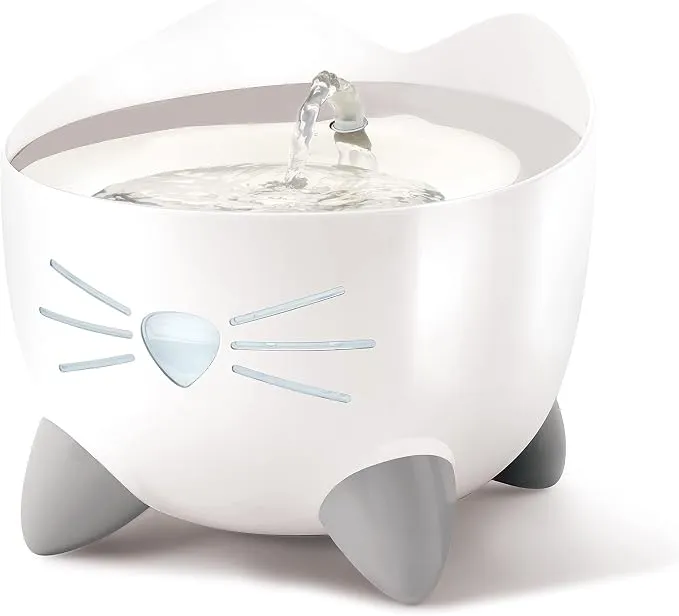 Catit Pixi Bebedero Fuente Acero Inoxidable Gatos 2.5L Blanco