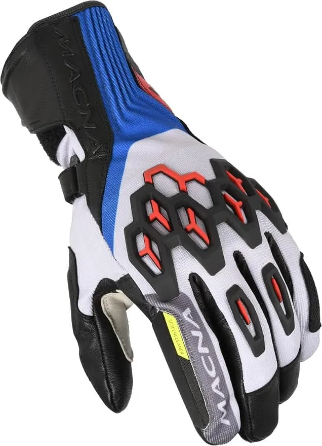 Guantes de Moto Macna BRAWLER RTX Blancos/Rojos Talla XL