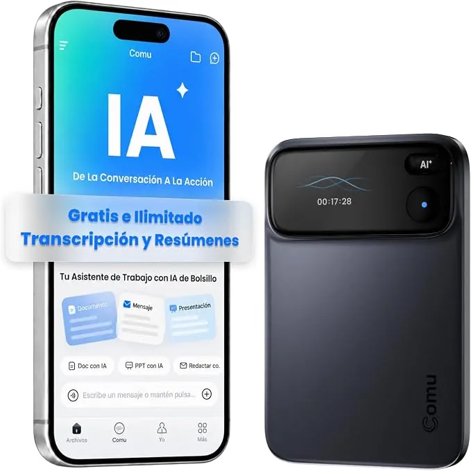 Grabadora de Voz Comu Action Pro con IA Integrada