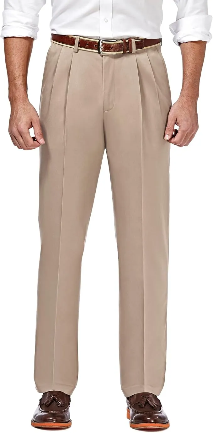 Haggar - Pantalón de Hombre de Corte clásico