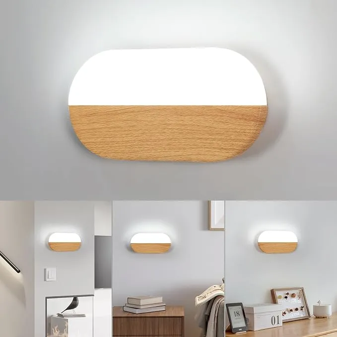 Aplique de Pared LED Pheashine Diseño Moderno Tono Madera