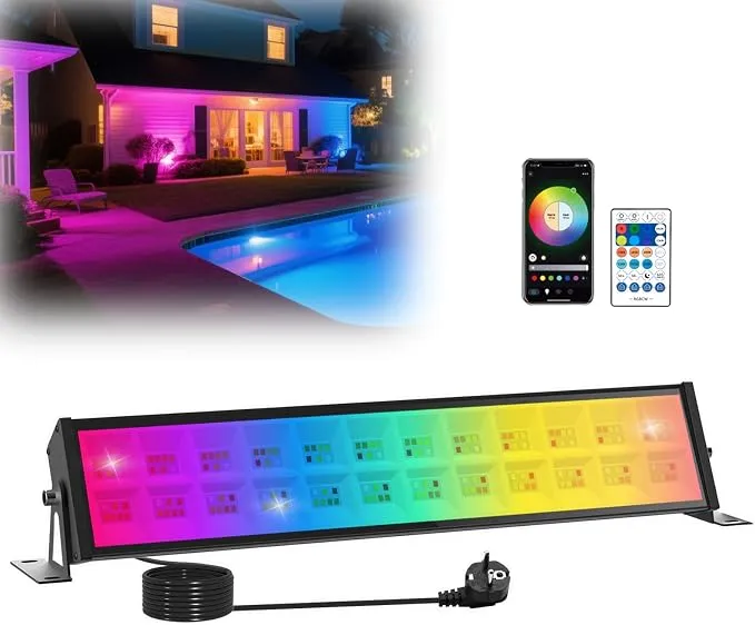 Foco LED Exterior TSUN RGBCW 72W con Control Inteligente y Memoria