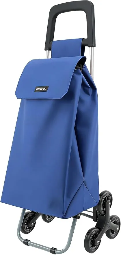 Carro Plegable de 6 Ruedas para la Compra con Bolsa Impermeable de 50L