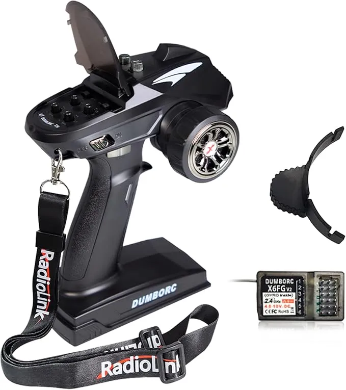 DUMBORC X6 2.4 GHz 6 Canales RC Transmisor de Radio y Receptor X6FG