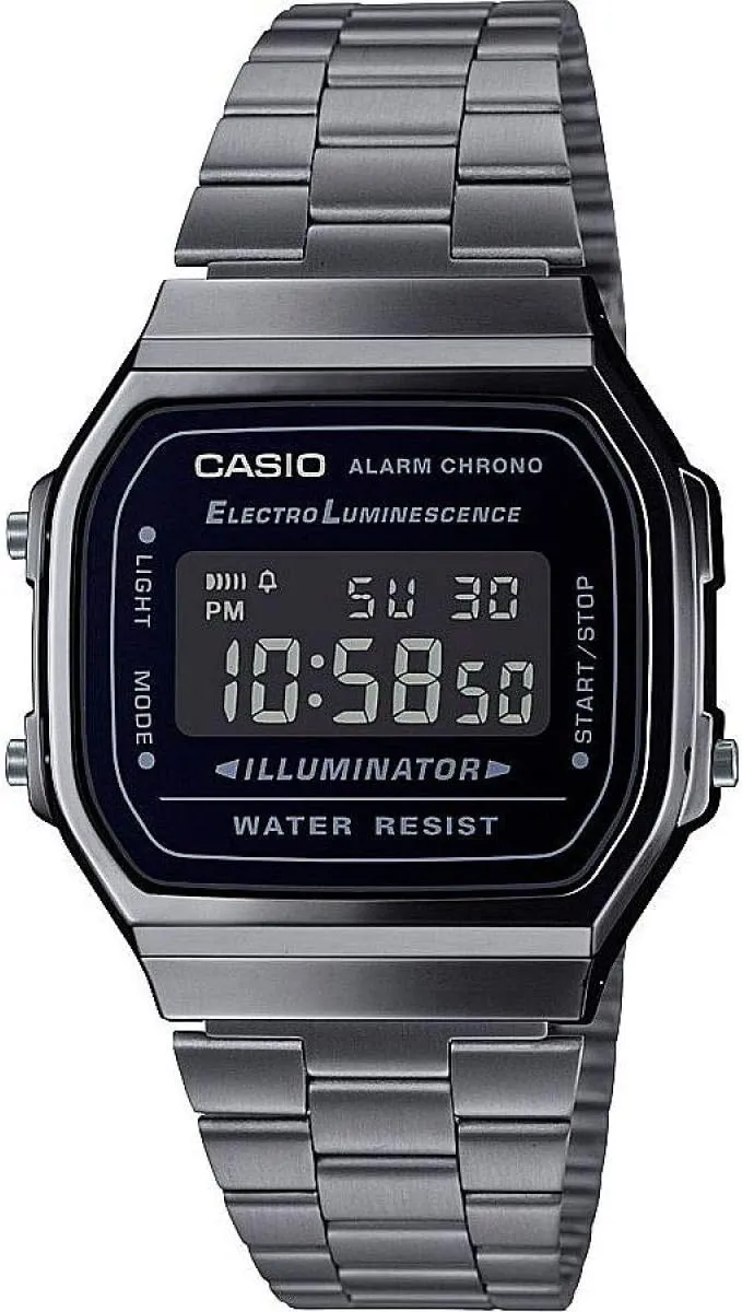 Reloj Casio A168WEGG-1BEF Digital Retro con Correa Negra