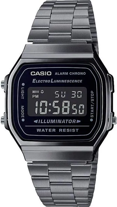 Reloj Casio A168WEGG-1BEF Digital Retro con Correa Negra