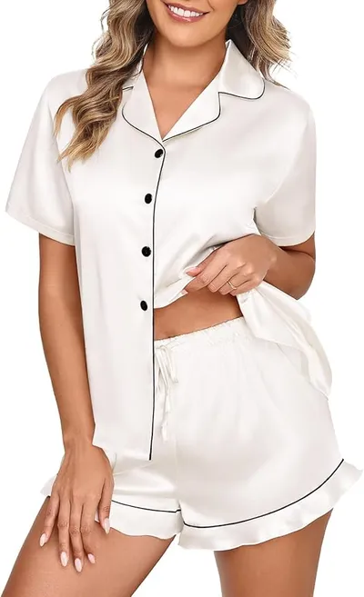 Pijama Niwicee Seda Mujer 2 Piezas
