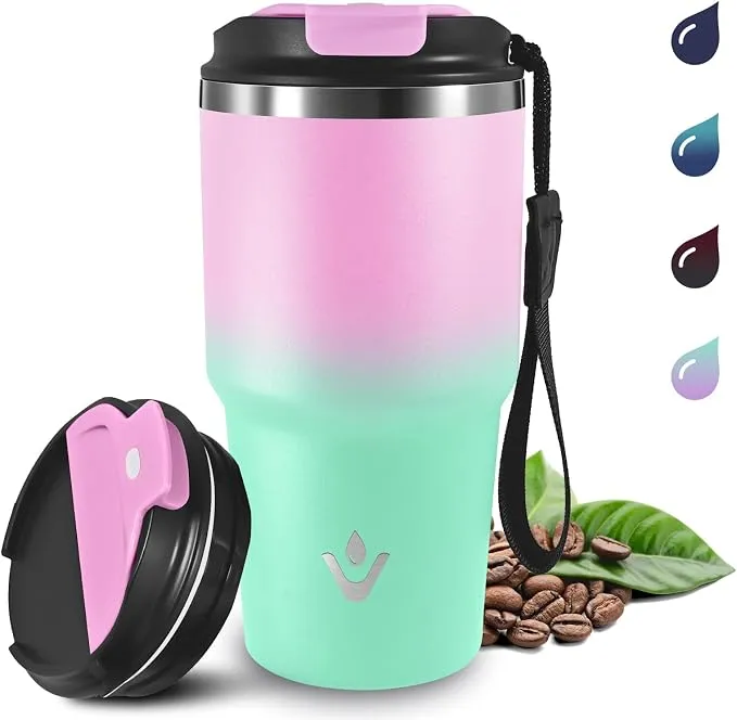 Grsta Taza Térmica de Acero Inoxidable 600ml - Conserva Frío 8h, Calor 6h
