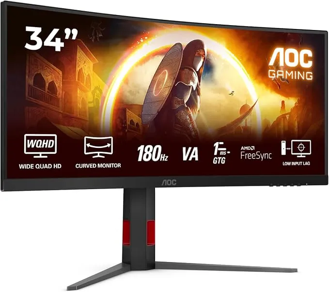 Monitor Gaming AOC CU34G4AD 34" 180Hz HDR10 (3440x1440)