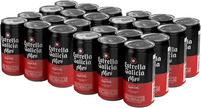Estrella Galicia Pack 24 Mini Latas Cerveza Lager