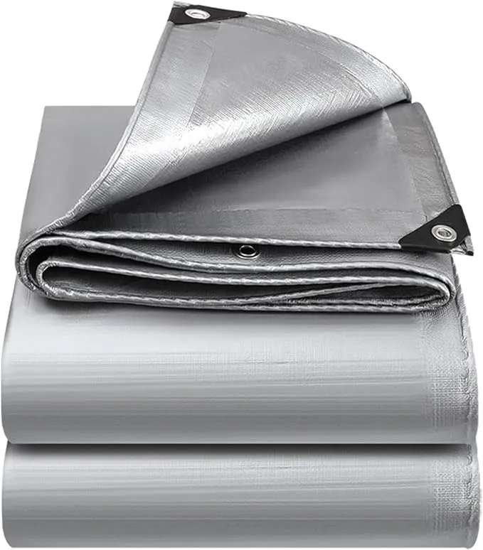 Lona de Cobertura Plateada 2x3m Impermeable y Resistente
