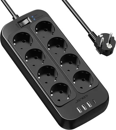 Regleta JSVER 8 Tomas USB