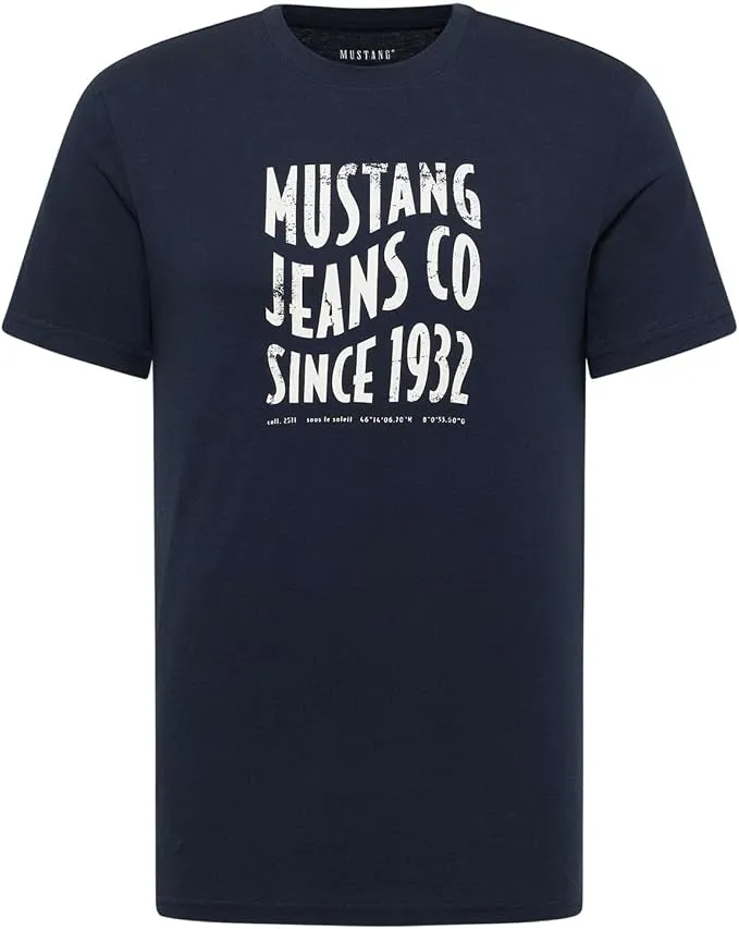 Camiseta Estilo Austin Mustang para Hombre - Dark Sapphire, Talla M
