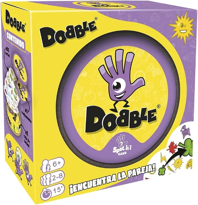 Asmodee Dobble Clásico: Juego de Cartas de Observación y Velocidad