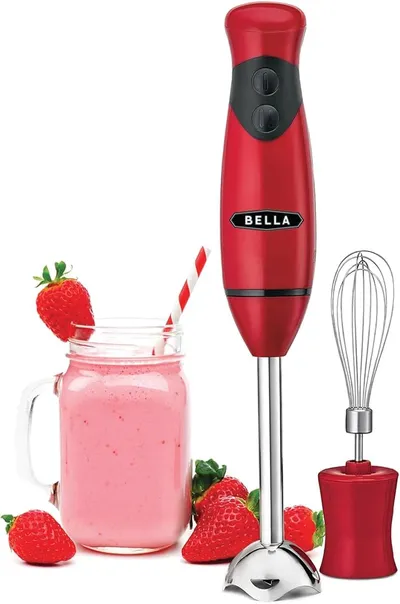 Bella - Licuadora de mano con accesorio de batidora