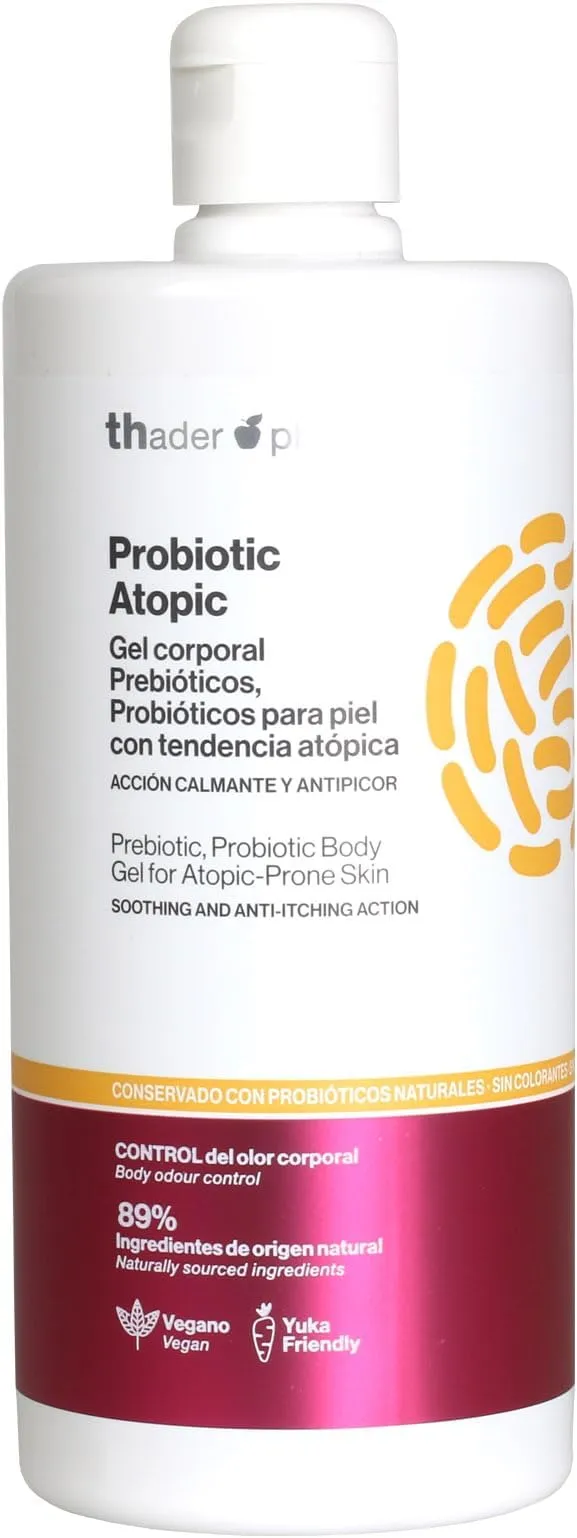 Thader Pharma Gel Corporal Atopic Probiotic con Prebióticos y Probióticos 750 ml