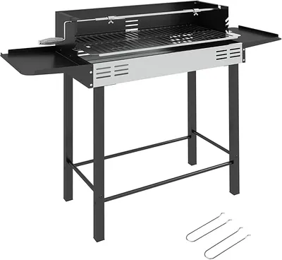 Barbacoa Portátil Ajustable Outsunny