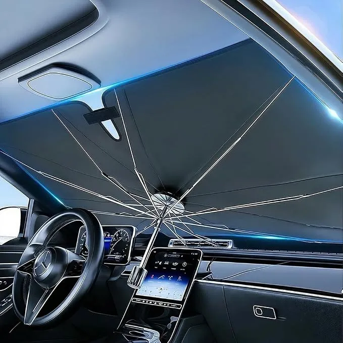 Parasol Plegable para Parabrisas de Coche - Protección Térmica Eficaz