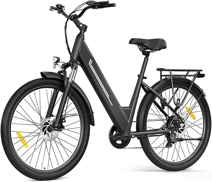 Bicicleta Eléctrica Junglor 27,5" con Frenos Hidráulicos y 7 Velocidades