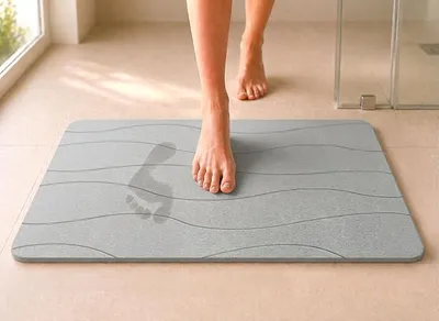 Edihome Alfombra Diatomita Baño 40x60 cm - Secado Rápido y Antideslizante