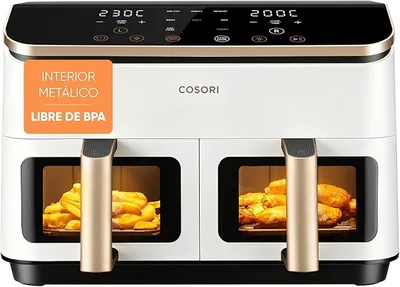 Cosori Grande Freidora de Aire-True Metal-8,5 Litro Doble Cesta Air Fryer