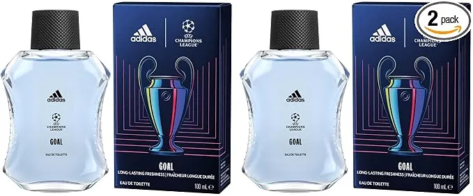 Pack 2x Adidas UEFA Goal Eau de Toilette 100 ml para Hombre