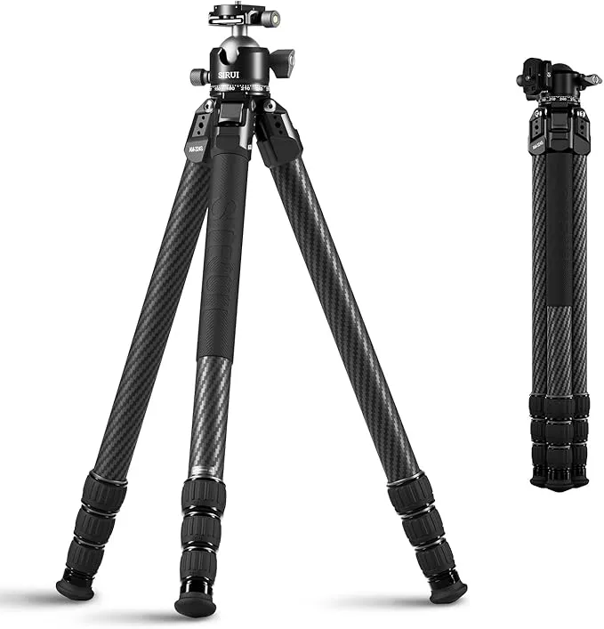Trípode Profesional SIRUI AM-324S+G1 Fibra Carbono Soporte 20kg Cabeza G1 Baja