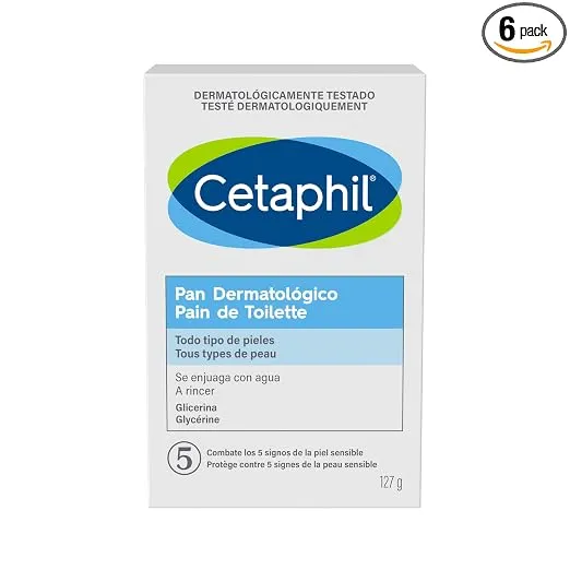 Cetaphil Pan Dermatológico 127g Limpiador Facial con Glicerina