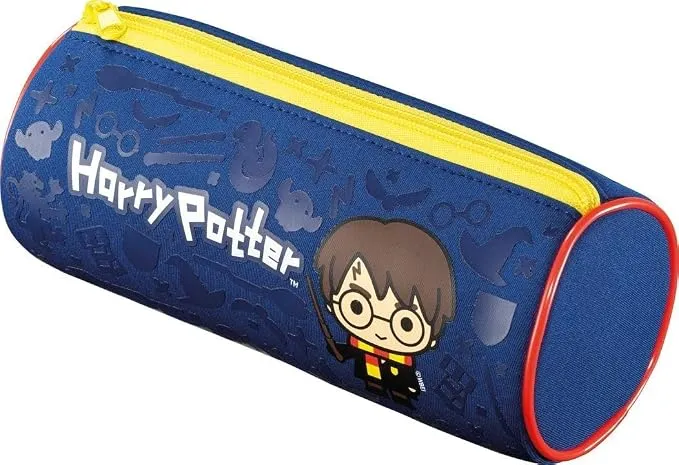Estuche Escolar Harry Potter Maped Kids Azul Neopreno Antidesgarros