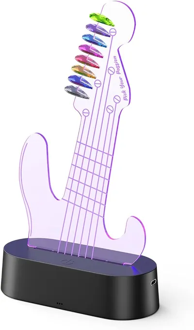 Soporte para púas de guitarra iluminado MoKo