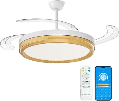 LEDUNI ® Ventilador techo con luz