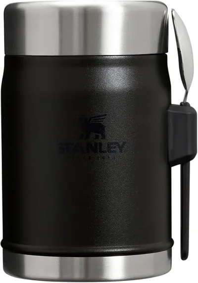 Stanley 1913 Legendary Fiambrera Térmica con Spork 0.4L - Negra 2.0