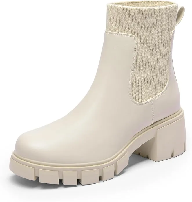Botines Chelsea Dream Pairs Beige - Elegancia y Comodidad