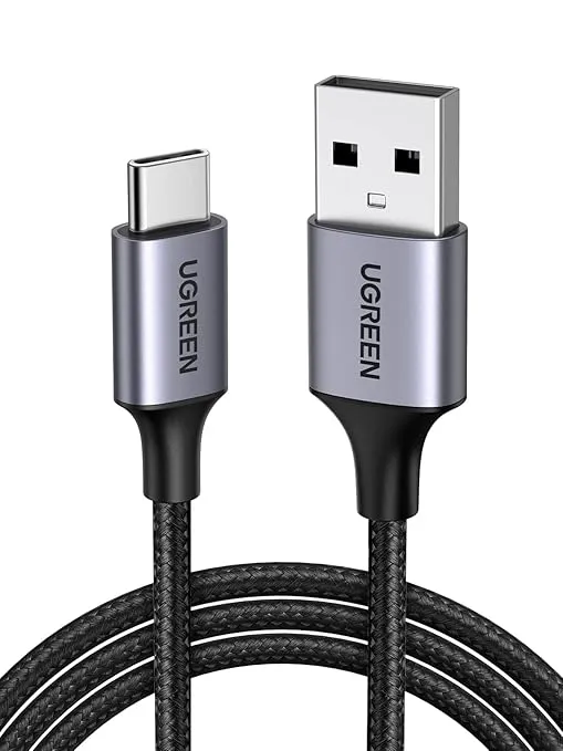 UGREEN Cable USB C Carga Rápida QC3.0 3A 480Mbps Trenzado Nylon