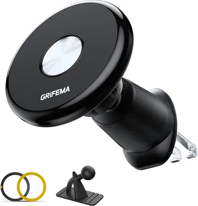 Soporte Magnético Coche Grifema 2 en 1 con Giro 360° y Compatibilidad MagSafe