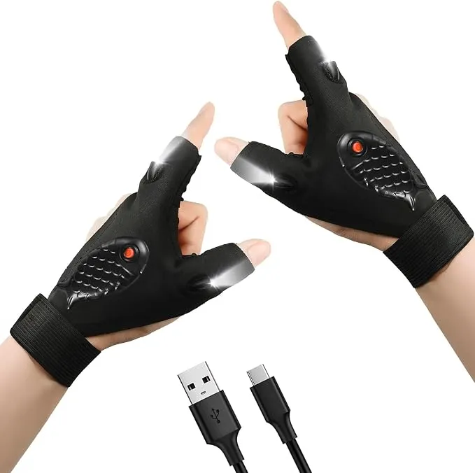 Guantes con Luz LED Zynxel para Tareas con Poca Luz y Actividades al Aire Libre