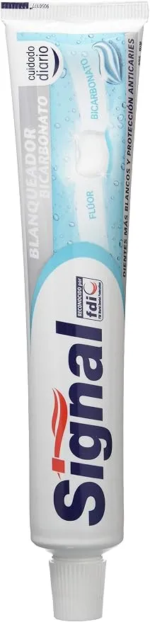 Signal Pasta de Dientes Blanqueador Bicarbonato 75ml para Dientes más Blancos