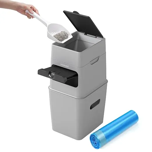 Cubo de Basura Antiolor Neakasa PooGuard 9,2L para Arena de Gatos